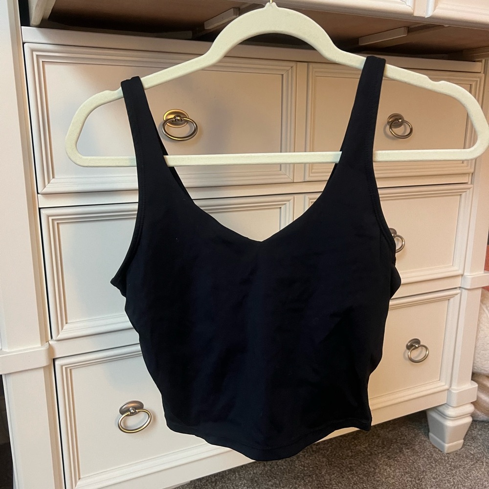Lululemon Athletica Black Crop Tank